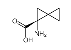 Spiro[2.2]pentanecarboxylic acid, 1-amino-, (1R)- (9CI) structure