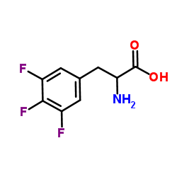 DL-(3,4,5-三氟苯基)-丙氨酸结构式