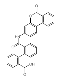 2-[2-[(6-oxobenzo[c]chromen-3-yl)carbamoyl]phenyl]benzoic acid结构式