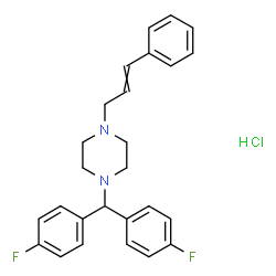 1-[bis(4-fluorophenyl)methyl]-4-cinnamylpiperazine dihydrochloride Structure