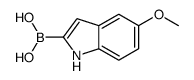 5-甲氧基-1H-吲哚-2-硼酸结构式