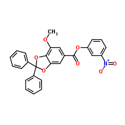 3-Nitrophenyl 7-methoxy-2,2-diphenyl-1,3-benzodioxole-5-carboxylate picture