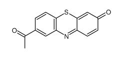 8-acetyl-3H-phenothiazin-3-one Structure