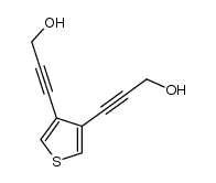 3-[4-(3-hydroxy-prop-1-ynyl)-thiophen-3-yl]-prop-2-yn-1-ol Structure