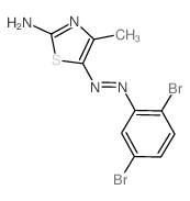 2-Thiazolamine,5-[2-(2,5-dibromophenyl)diazenyl]-4-methyl- picture