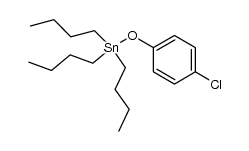 tributyl(4-chlorophenoxy)stannane Structure