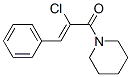 Piperidine, 1-(2-chloro-1-oxo-3-phenyl-2-propenyl)- (9CI) structure