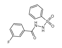 N-benzenesulfonyl-N'-(3-fluoro-benzoyl)-hydrazine Structure