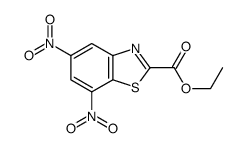 ethyl 5,7-dinitro-1,3-benzothiazole-2-carboxylate结构式