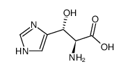 erythro-β-hydroxy-L-histidine hydrate Structure