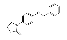 1-(4-(benzyloxy)phenyl)pyrrolidin-2-one Structure