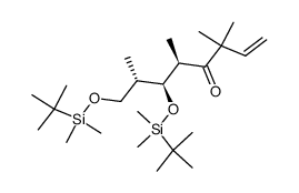 (5R,6S,7S)-6,8-bis((tert-butyldimethylsilyl)oxy)-3,3,5,7-tetramethyloct-1-en-4-one结构式