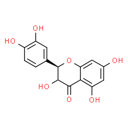 2-(3,4-Dihydroxyphenyl)-3,5,7-trihydroxy-2H-1-benzopyran-4(3H)-one Structure