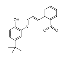 4-tert-butyl-2-[[(E)-3-(2-nitrophenyl)prop-2-enylidene]amino]phenol Structure