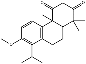 4a,9,10,10a-Tetrahydro-7-methoxy-1,1,4a-trimethyl-8-(1-methylethyl)-2,4(1H,3H)-phenanthrenedione结构式