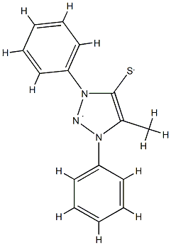 4-Thiolato-5-methyl-1,3-diphenyl-1H-1,2,3-triazol-3-ium structure