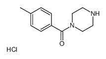 (4-Methylphenyl)(1-piperazinyl)methanone hydrochloride (1:1) structure