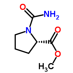 Proline, 1-(aminocarbonyl)-, methyl ester (9CI) Structure