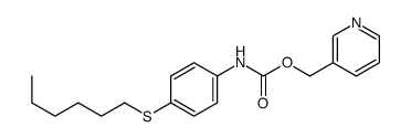 pyridin-3-ylmethyl N-(4-hexylsulfanylphenyl)carbamate Structure