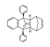 exo-1,4-diphenyl-2-benzopyran-3-one-bicyclo(2.2.1)heptadiene adduct结构式