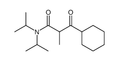 3-Cyclohexyl-N,N-diisopropyl-2-methyl-3-oxo-propionamide结构式