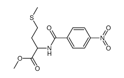 (S)-4-Methylsulfanyl-2-(4-nitro-benzoylamino)-butyric acid methyl ester Structure