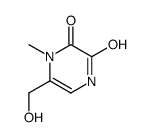 2,3-Pyrazinedione,1,4-dihydro-6-(hydroxymethyl)-1-methyl- Structure