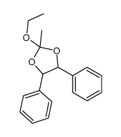 2-ethoxy-2-methyl-4,5-diphenyl-1,3-dioxolane Structure