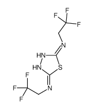 2-N,5-N-bis(2,2,2-trifluoroethyl)-1,3,4-thiadiazole-2,5-diamine结构式