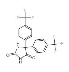 HYDANTOIN, 5,5-BIS(alpha,alpha,alpha-TRIFLUORO-p-TOLYL)- Structure