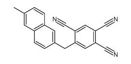 5-[(6-methylnaphthalen-2-yl)methyl]benzene-1,2,4-tricarbonitrile Structure