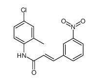 (E)-N-(4-chloro-2-methylphenyl)-3-(3-nitrophenyl)prop-2-enamide Structure