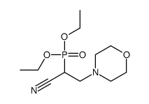 2-diethoxyphosphoryl-3-morpholin-4-ylpropanenitrile Structure