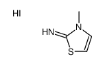 3-methyl-1,3-thiazol-3-ium-2-amine,iodide结构式