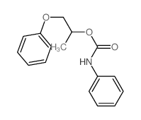 1-phenoxypropan-2-yl N-phenylcarbamate structure