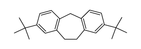 2,8-Di-t-butyl-10,11-dihydro-5H-dibenzo[a,d]cyclohepten Structure