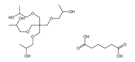 hexanedioic acid,1-[3-(2-hydroxypropoxy)-2,2-bis(2-hydroxypropoxymethyl)propoxy]propan-2-ol Structure