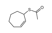 3-acetylmercaptocycloheptene结构式