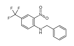 N-benzyl-2-nitro-4-(trifluoromethyl)aniline结构式