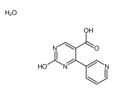 2-OXO-4-(3-PYRIDINYL)-1,2-DIHYDRO-5-PYRIMIDINECARBOXYLIC ACID HYDRATE Structure