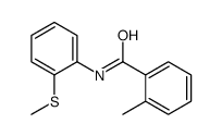 Benzamide, 2-methyl-N-[2-(methylthio)phenyl]- (9CI) Structure