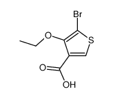 5-bromo-4-ethoxythiophene-3-carboxylic acid结构式