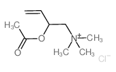 2-acetyloxybut-3-enyl-trimethyl-azanium Structure