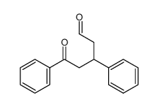 5-oxo-3,5-diphenylpentanal Structure