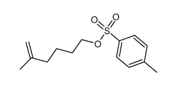 5-Methylhex-5-enyl toluene-p-sulfonate结构式