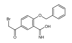 5-(bromoacetyl)-2-(phenylmethoxy)benzamide结构式