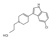 5-chloro-3-(1-propyl-3,6-dihydro-2H-pyridin-4-yl)-1H-indole,hydrochloride Structure