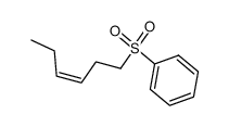 cis-3-hexen-1-yl phenyl sulfone Structure