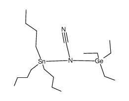 (tributylstannyl)(triethylgermyl)cyanamide结构式