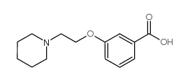 3-[2-(piperidin-1-yl)ethoxy]benzoic acid Structure